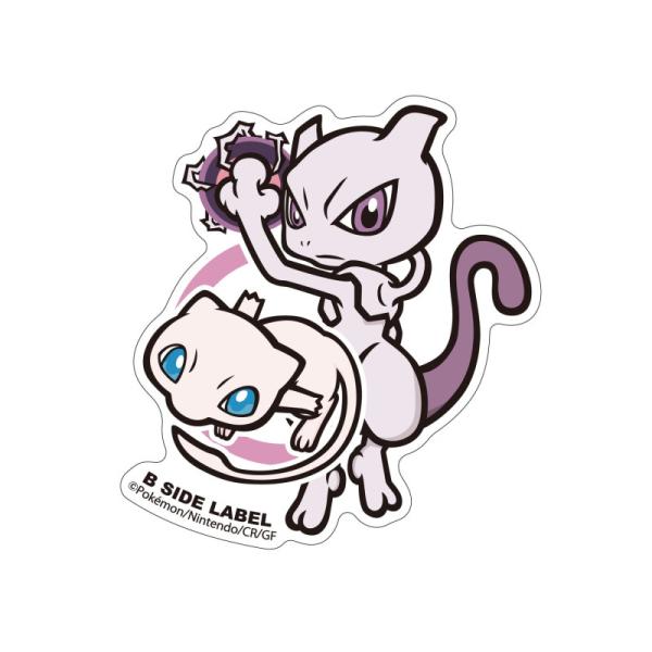 Pokemon Center Sticker Mew & Mewtwo