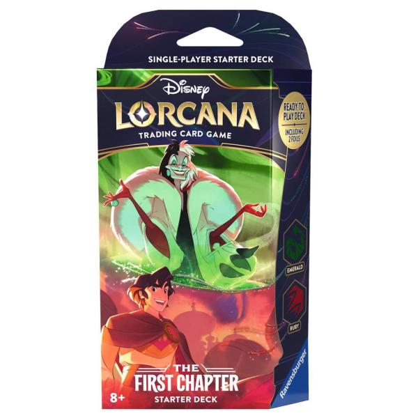 Disney Lorcana: The First Chapter Starter Deck Cruella De Vil & Aladdin (English)