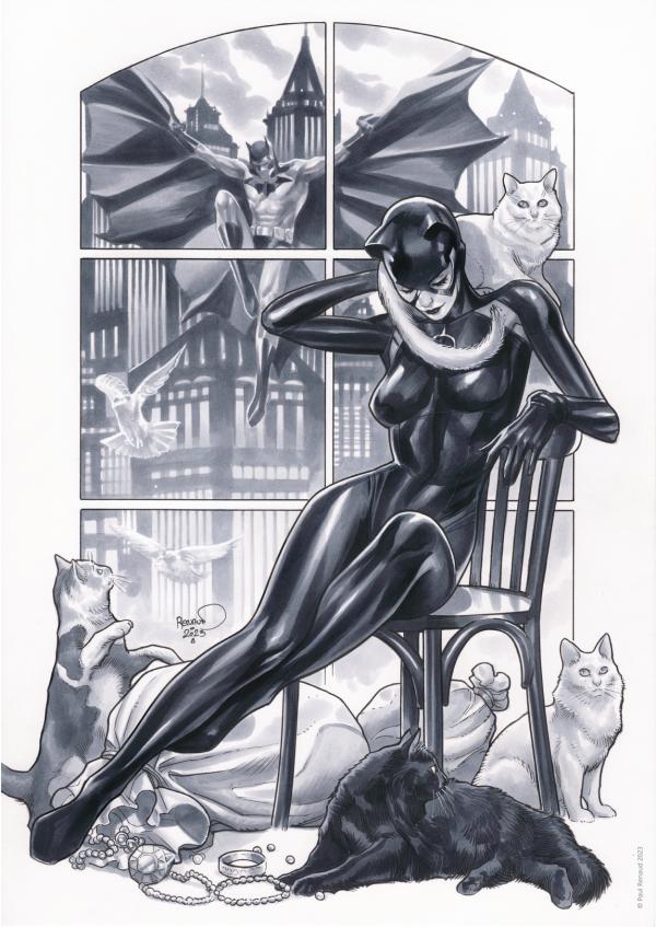PRINT EXCLUSIF CATWOMAN BY PAUL RENAUD