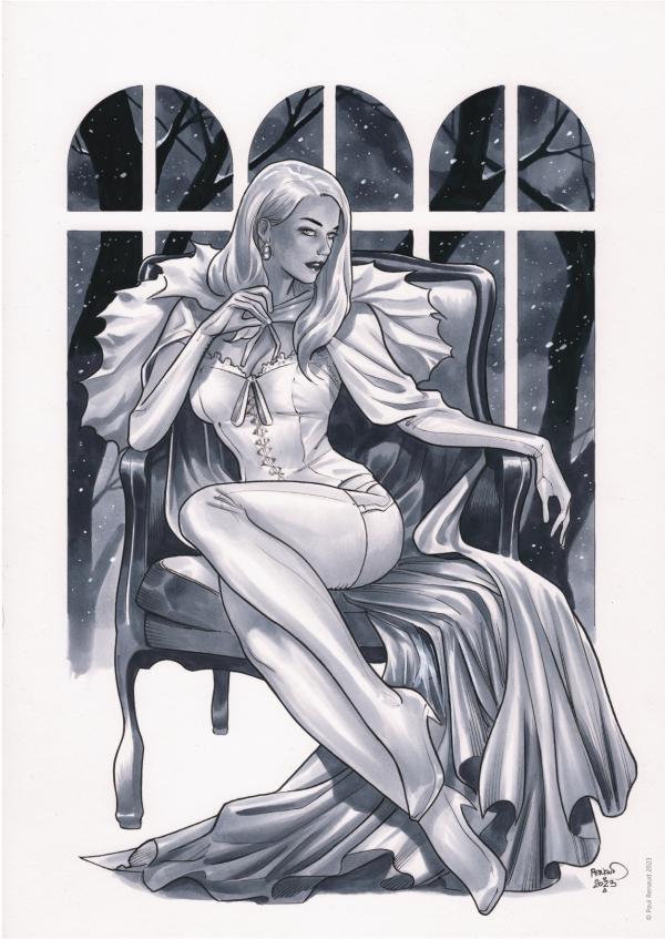 PRINT EXCLUSIF EMMA FROST BY PAUL RENAUD