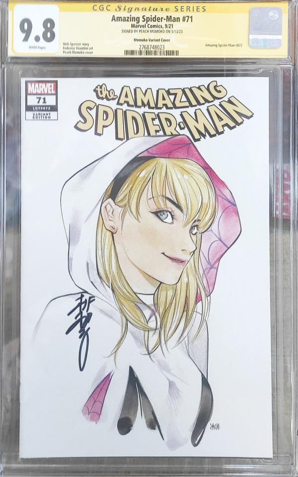 AMAZING SPIDER-MAN #71 P. MOMOKO VARIANT 9.8
