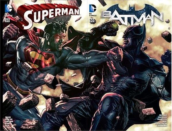 SET BATMAN #50 / SUPERMAN #50 BERMEJO PULP'S COMICS EXCLUSIVE