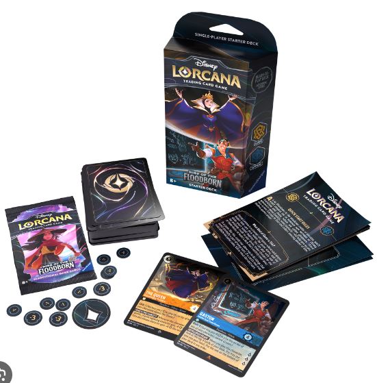 Disney Lorcana: Rise Of The Floodborne Evil Queen & Gaston Starter Deck (English)