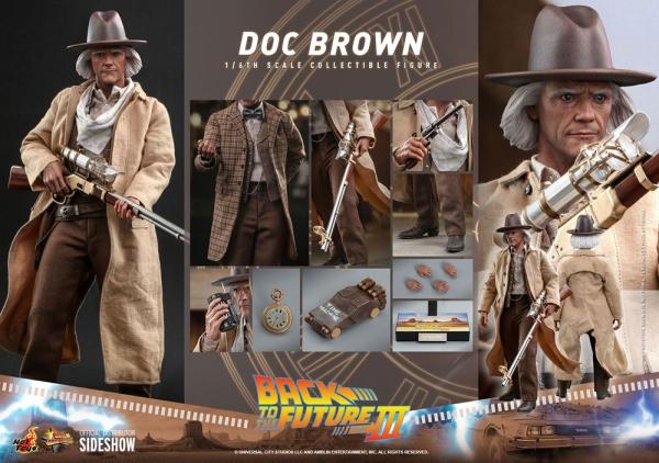 Doc Brown Back To The Future III Figurine 1/6 32 cm