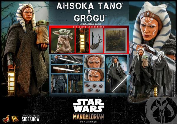 Ahsoka Tano & Grogu Star Wars The Mandalorian Figurines 1/6 29 cm