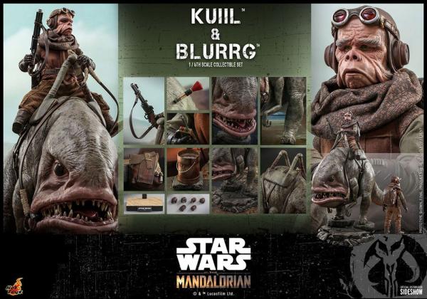 Kuiil & Blurrg Star Wars The Mandalorian Pack 2 Figurines 1/6 37 cm