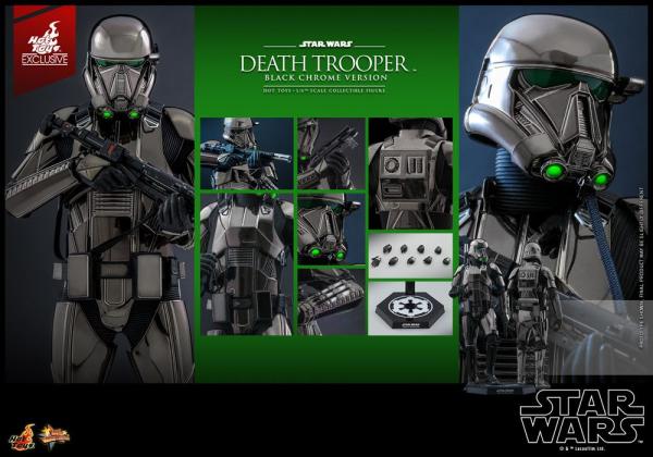 Death Trooper (Black Chrome) Star Wars Figurine 1/6 32 cm