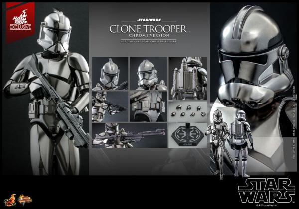 Clone Trooper (Chrome Version) 2022 Convention Exclusive Star Wars Figurine 1/6 30 cm