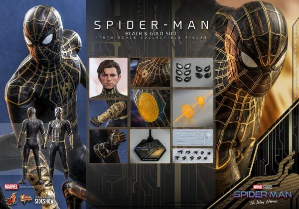 Spider-Man Black & Gold Suit (Spider-Man: No Way Home) Figurine 1/6 30 cm
