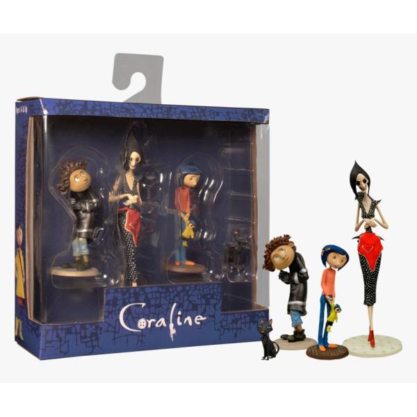 Coraline Pack De 4 Figurines