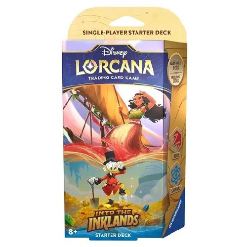 Disney Lorcana: Into The Inklands Starter Deck Moana & Picsou (Anglais)