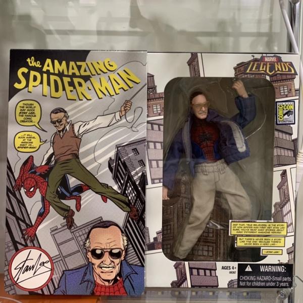 Marvel Legends SDCC 2007 Stan Lee as Spider-Man (Boîte légèrement abimée)