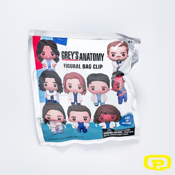 MONOGRAM BAG-CLIP GREY'S ANATOMY