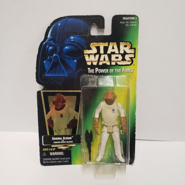 Star Wars The Power Of The Force Admiral Ackbar With Comlink Wrist Blaster