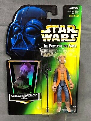 Star Wars The Power Of The Force Saelt-Marae (Yak Face) With Battle Staff