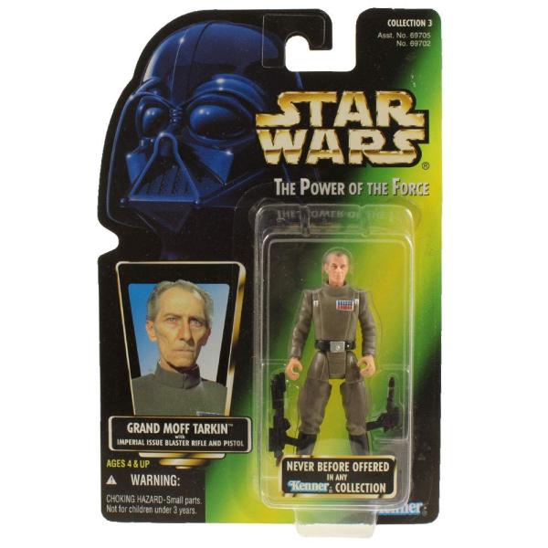 Star Wars The Power Of The Force Grand Moff Tarkin With Imperial Issue Blaster Rifle And Pistol