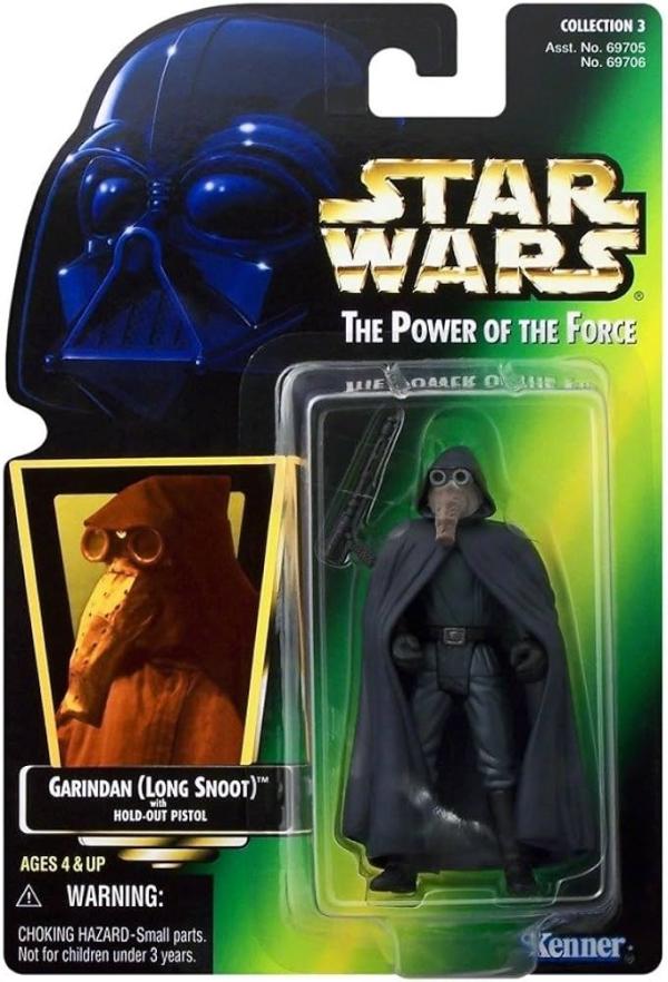 Star Wars The Power Of The Force Garindan (Long Snoot) With Hold-Out Pistol