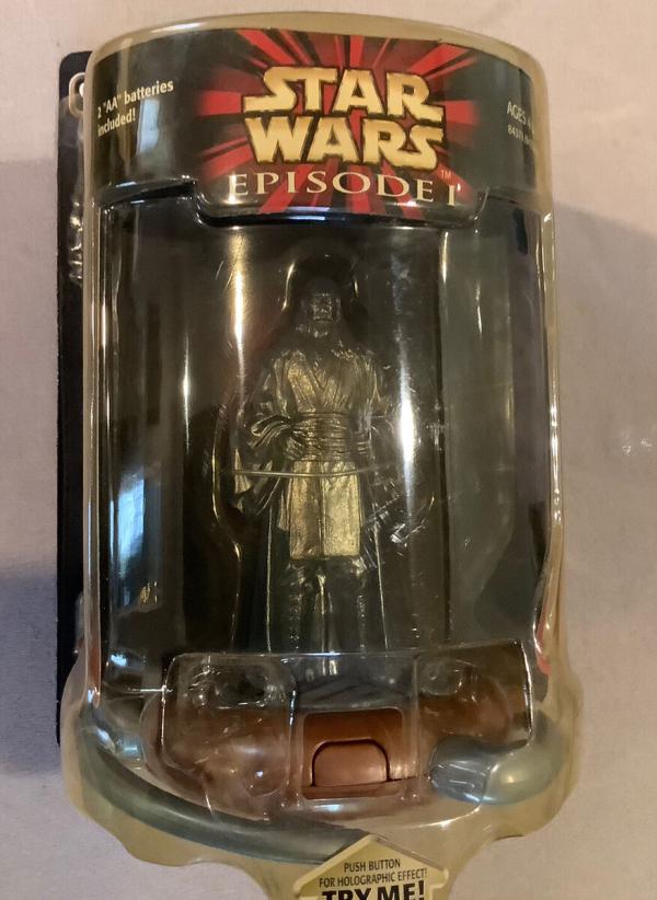 Star Wars Qui-Gon Jinn Figure As Holograph