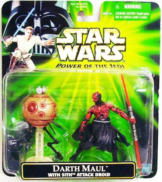 Star Wars Power Of The Jedi Darth Maul With Sith Attack Droid
