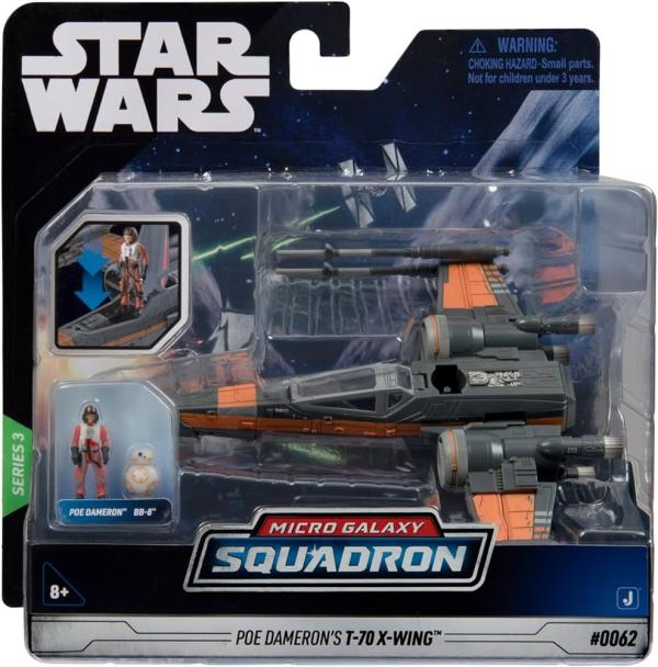 Star Wars Micro Galaxy Squadron Poe Dameron's T-70-Wing