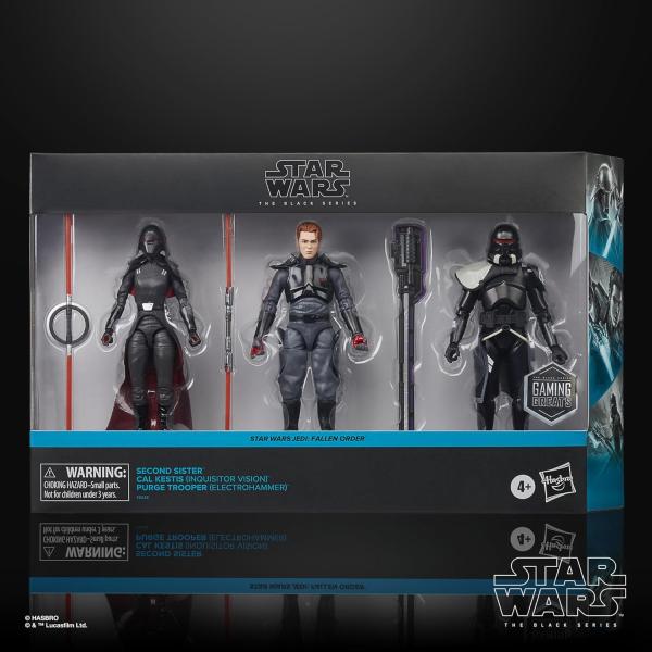 3-Pack Jedi Fallen Order Second Sister / Cal Kestis (Inquisitor Vision) / Purge Trooper