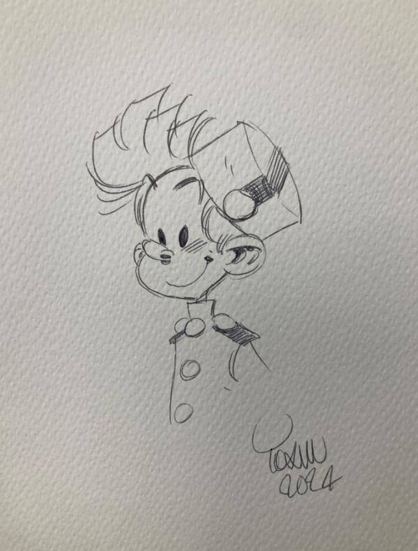 DESSIN ORIGINAL DE SPIROU PAR YOANN N°5