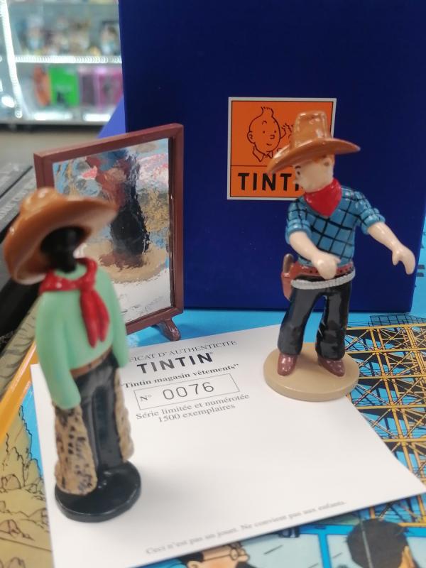 FIGURINE PIXI TINTIN MAGASIN VETEMENTS