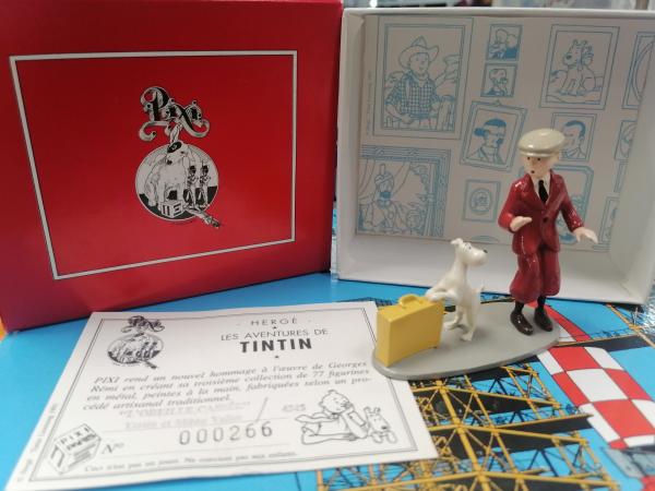 FIGURINE PIXI TINTIN ET MILOU VALISE (