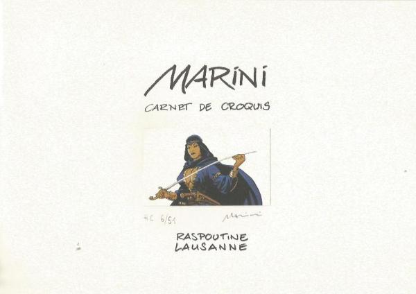 CARNET DE CROQUIS GIPSY PAR ENRICO MARINI SIGNÉ ET NUMÉROTÉ