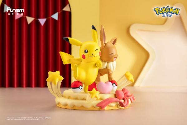 Pokemon Prime Figure Eeve & Pikachu/ Evoli & Pikachu