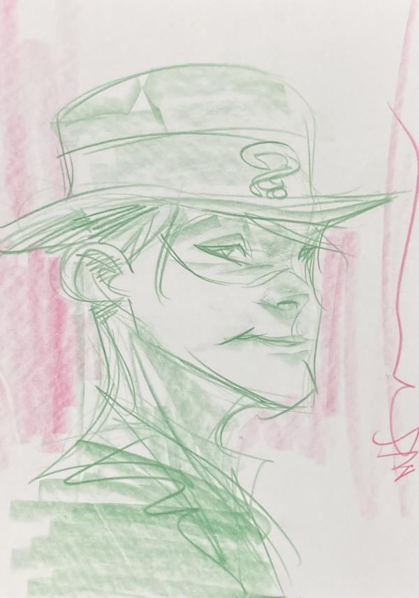 THE RIDDLER SKETCH ORIGINAL BY DUSTIN NGUYEN