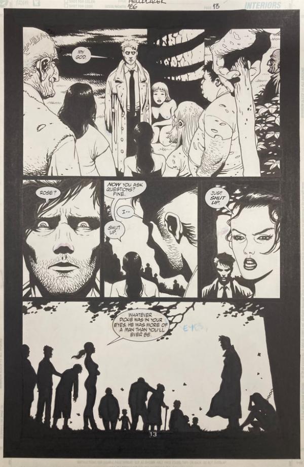 HELLBLAZER ISSUE 156 PAGE 13 ORIGINAL BY MARCELO FRUSIN