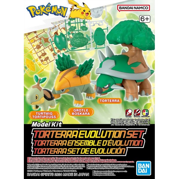 Pokepla Tortipouss Evolution Set