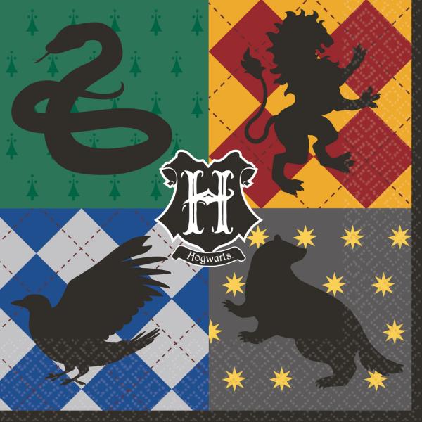 16 Serviettes Harry Potter