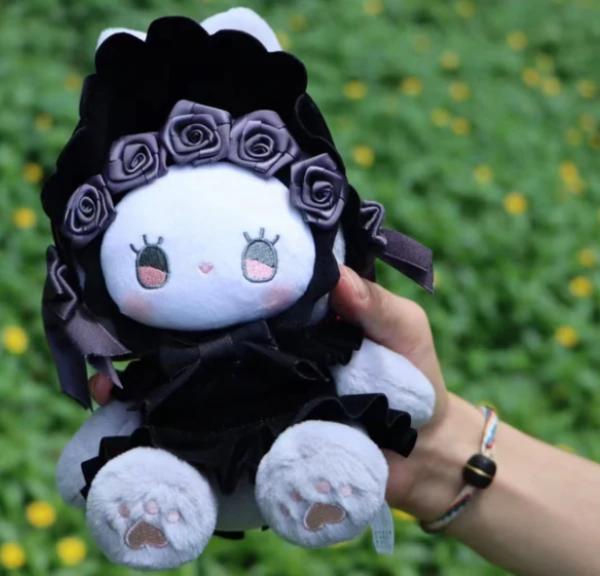 Emma Black Plush Toy With Keychain 18 Cm