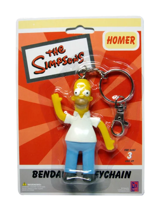 Homer Simpson Bendable Key Chain