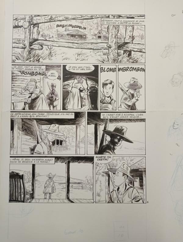 PAGE N°1 DE GUNTHRIE ORIGINAL PAR SERGE CARRERE