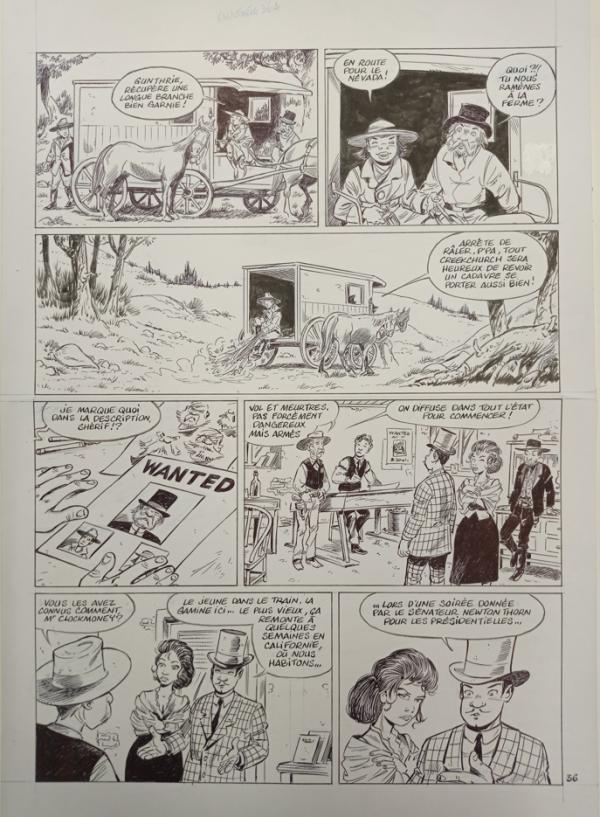 PAGE N°36 DE GUNTHRIE ORIGINAL PAR SERGE CARRERE