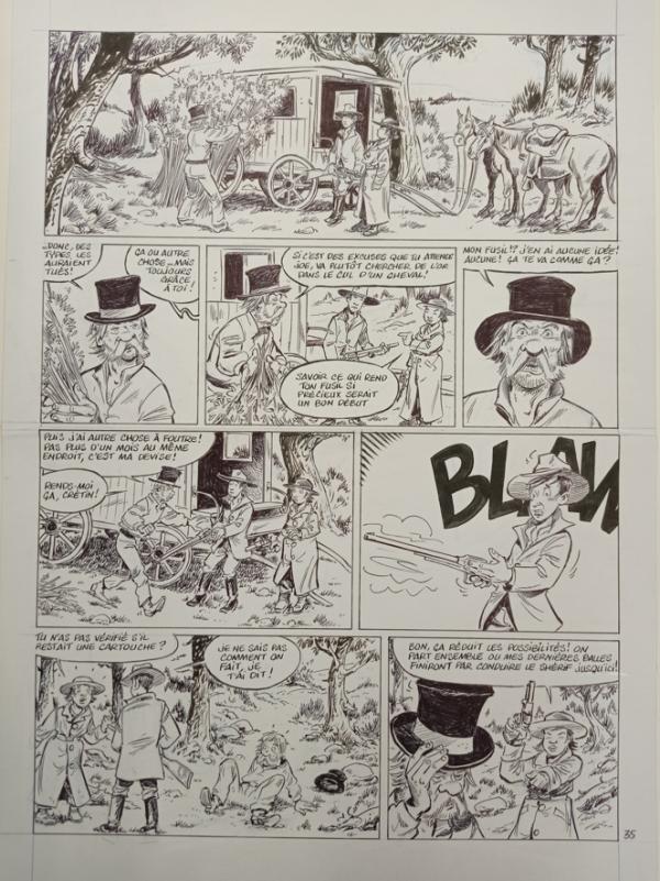 PAGE N°35 DE GUNTHRIE ORIGINAL PAR SERGE CARRERE