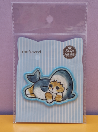 Sticker Brodé Mofusand Chill Cat-Shark