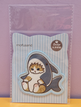 Sticker Brodé Mofusand Cat-Shark