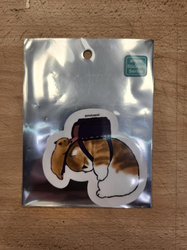 Sticker Mofusand Holding Bag With Hamster