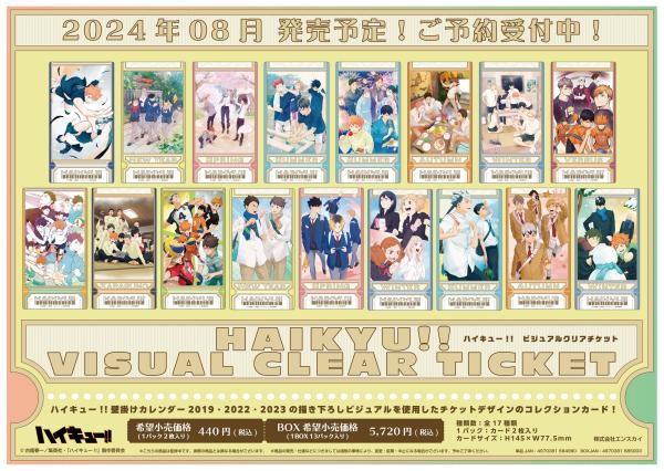 Haikyu!! Visual Clear Ticket Card