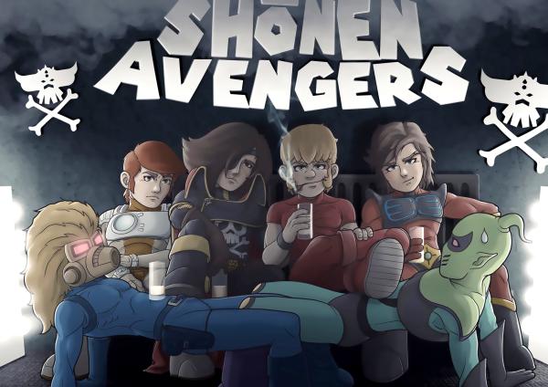 PRINT A4 EXCLUSIF ZEMIAL SHONEN AVENGERS CLOCKWORK SIGNÉ