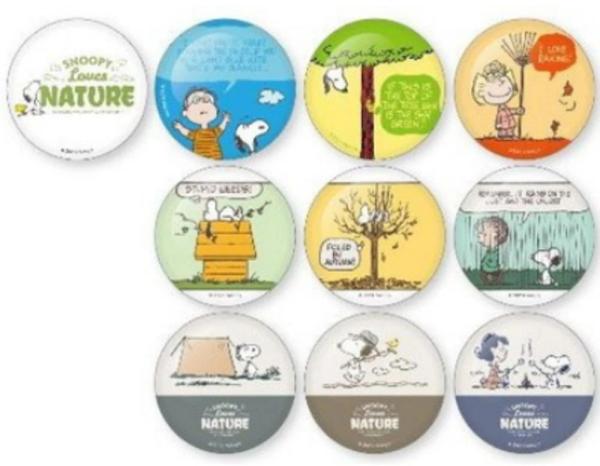 Snoopy Loves Natures Badges
