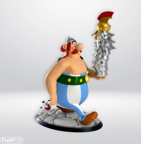 FIGURINE ASTERIX - OBELIX PILE DE CASQUES