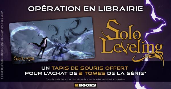 SOLO LEVELING TAPIS DE SOURIS OFFERT POUR L'ACHAT DE 2 TOMES DE LA SÉRIE