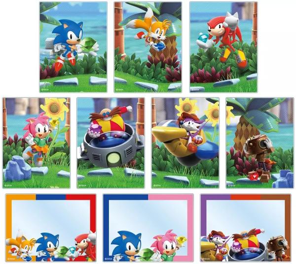 SONIC THE HEDGEHOG CARTES ACRYLIQUES MYSTÈRE
