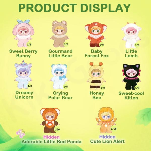 BLIND BOX PLUSH PENDANT ZIYULI ANIMAL PARTY SERIES