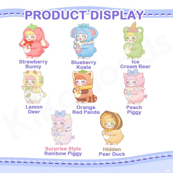 BLIND BOX PLUSH PENDANT PLAYFUL KID ONE SIP OF SWEETNESS SERIES